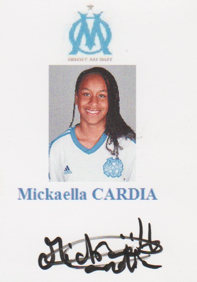 Autographe de Mickaella CARDIA