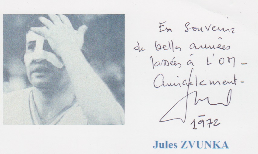Autographe de Jules ZVUNKA